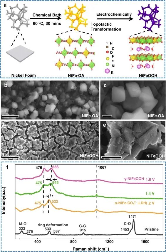 ?金屬所Nano Energy: 拓撲轉換誘導NiFeOOH中低配位Fe活性中心實現高效OER