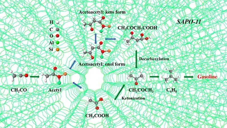 包信和&潘秀蓮&侯廣進JACS：研究H-SAPO-11催化烯酮轉(zhuǎn)化汽油