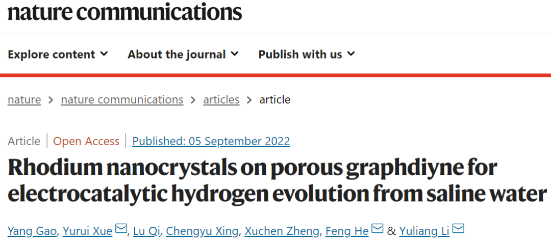 李玉良&何峰&薛玉瑞，最新Nature子刊！