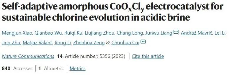催化頂刊集錦：Nature子刊、Angew.、EES、AFM、ACS Nano等成果