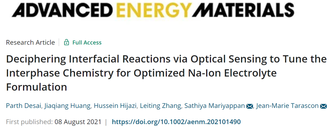 電池頂刊集錦：EES、AEM、AFM、Adv. Sci.、EnSM、Small等最新成果