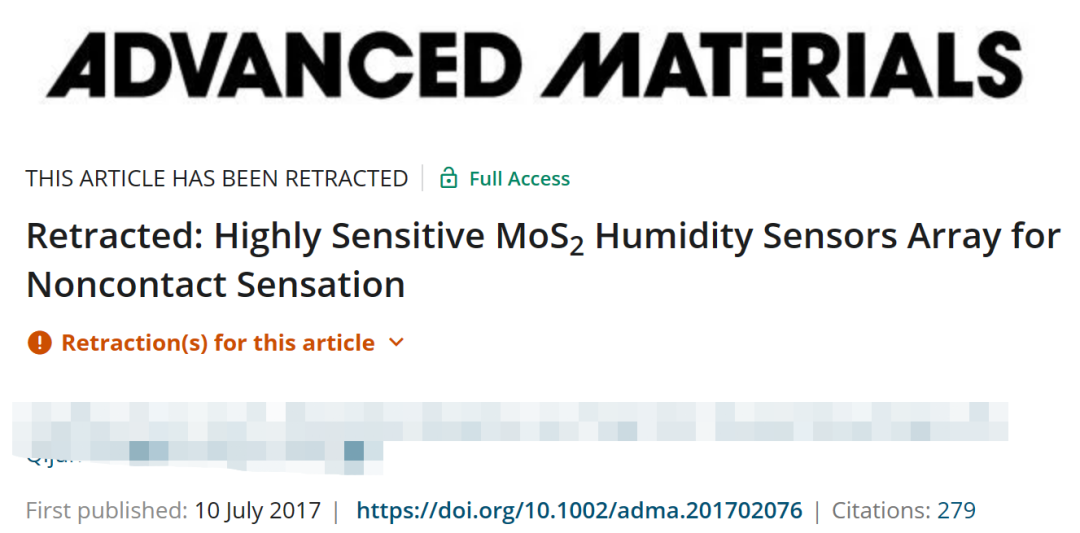 數據捏造！這本32分的頂刊雜志，接連撤稿三篇，其中兩篇還是高被引文章！
