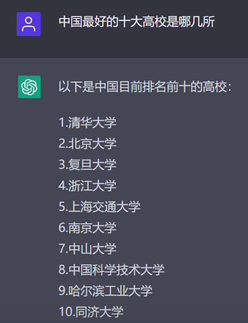 ChatGPT評中國最好的十大高校！網友：Top2我知道，這第三......