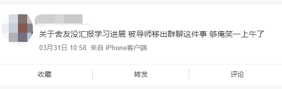 “我說了三句話，被導師移出群聊......” 網友：你真是Big膽了！