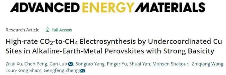 催化頂刊集錦：Nature子刊、Angew.、AEM、ACS Catalysis、Small等成果