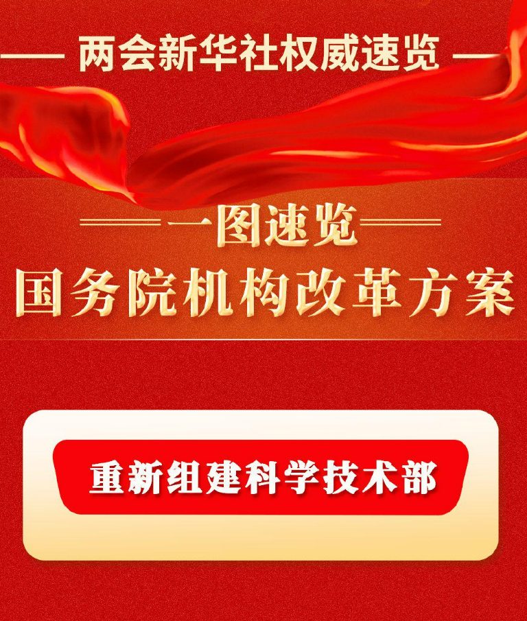 重磅！重新組建科學技術部！