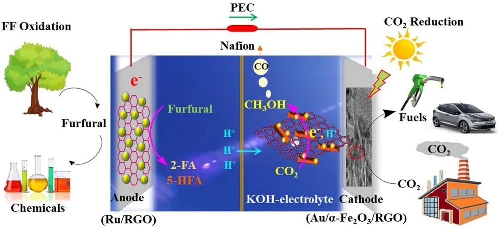 Appl. Catal. B.：一箭雙雕！同時實現還原CO2為燃料和氧化糠醛為增值化學品