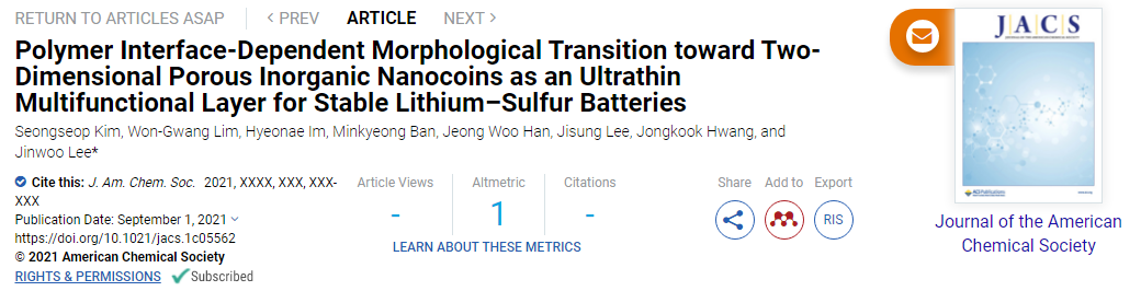 ?電池頂刊集錦！EES、AEM、AFM、JACS、ACS Nano、Small等最新成果速覽