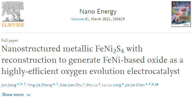 瘋狂收割頂刊!“OER重構(gòu)”大匯總:AFM/Matter/Angew/Nano Energy等