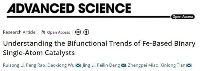 催化頂刊集錦：Nature子刊、JACS、ACS Nano、ACS Energy Lett.、AFM、NML等成果
