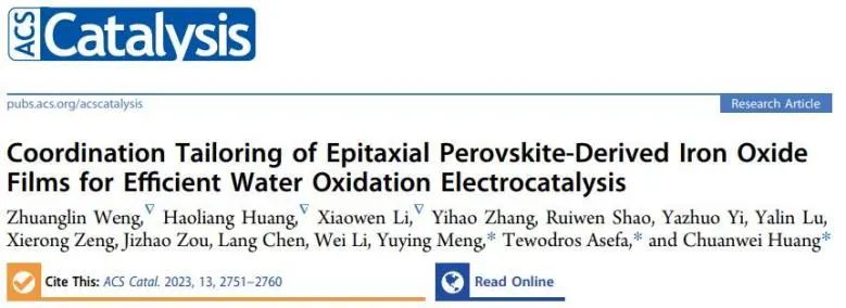 催化頂刊集錦：Nature、JACS、EES、ACS Catal.、ACS Nano、Small等成果精選！