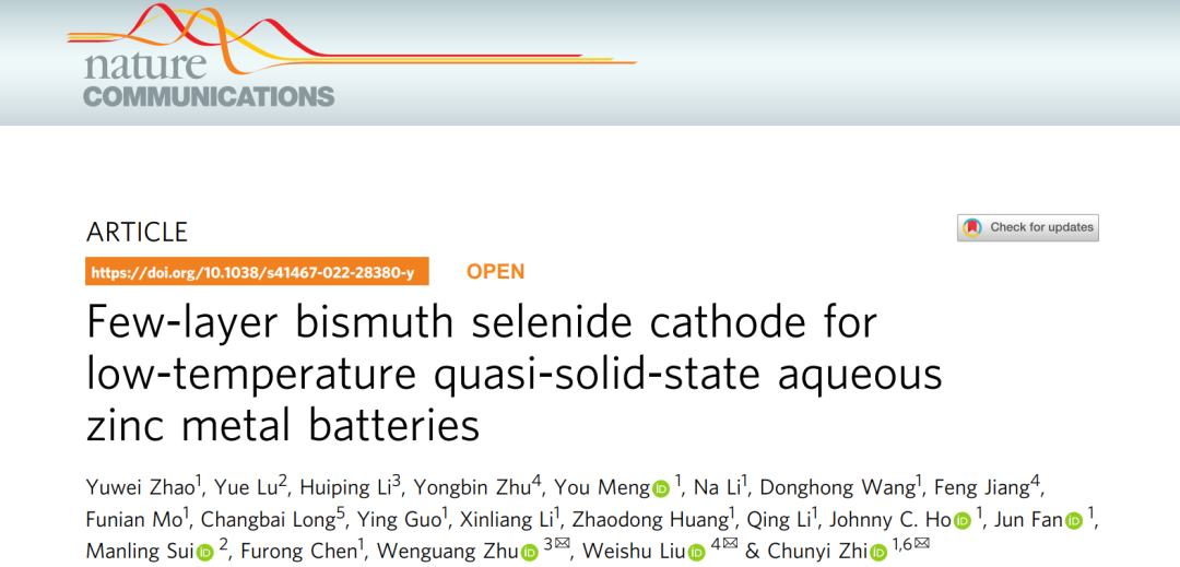 支春義/朱文光/劉瑋書Nature子刊: 顛覆！性能超越常溫的低溫水系鋅離子電池