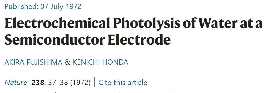 Nature Catalysis：光解水50年，0.01%到20%