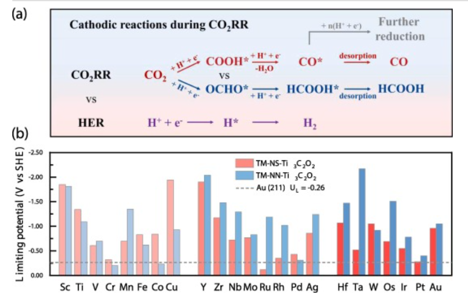 CEJ：DFT計算設計篩選用于高效CO2RR的MXene基單原子催化劑