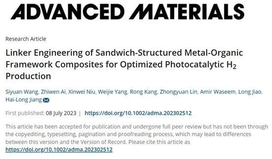 催化頂刊集錦：AM、Angew.、AFM、ACB、Nano Energy、ACS Nano/CEJ等成果！