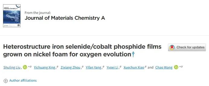 催化頂刊集錦：Nature子刊、EES、ACB、Small、JMCA、Carbon Energy等成果！