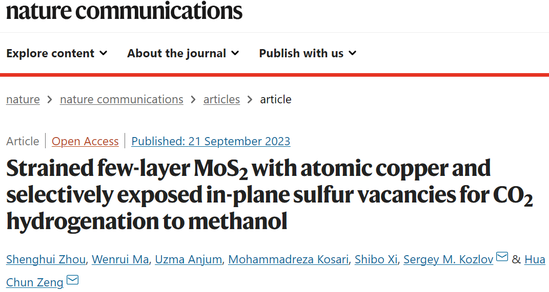 計算文獻速遞：Nature Catalysis、EES、JACS、Chem、EnSM、Nat. Commun.等！