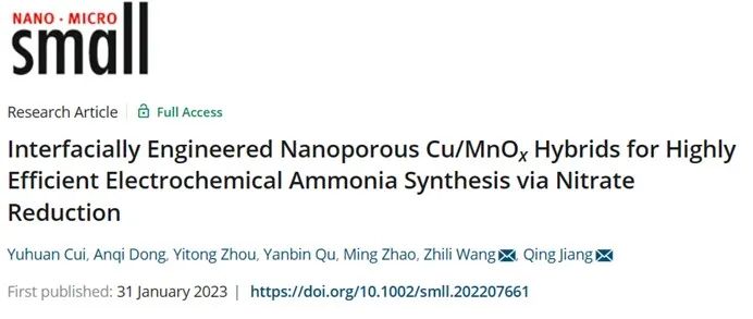 催化頂刊集錦：ACS Catalysis、Small、AFM、JMCA、Nano Letters、ACB等成果