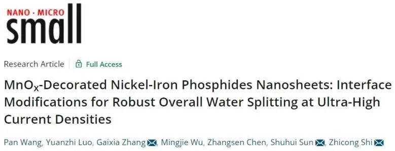 8篇催化頂刊：Angew.、Small、Nano-Micro Lett.、Appl. Catal. B.等成果