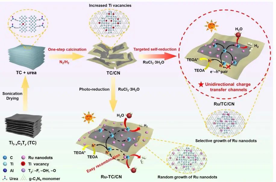 鄭州大學(xué)Nano Research：Ru/TC/CN助力光催化析出H2