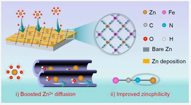 王建淦教授Nano Letters：無縫MOF界面增強Zn2+通量和沉積動力學，用于長壽命可充電鋅電池