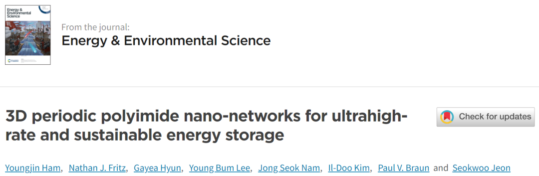 電池頂刊集錦：EES、AEM、AFM、Adv. Sci.、EnSM、Small等最新成果