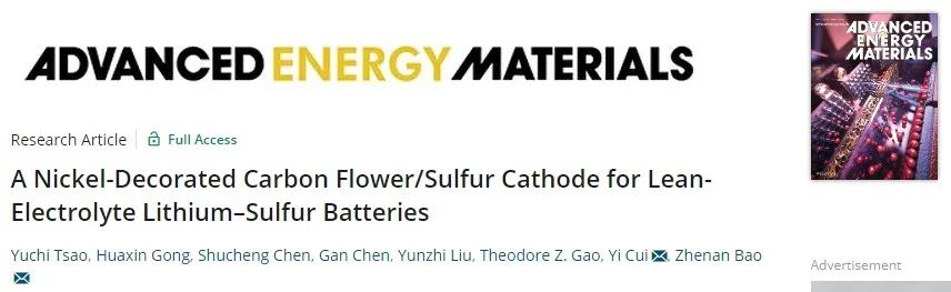 鮑哲南/崔屹再聯手！巧設計硫宿主實現高性能實用鋰硫電池！