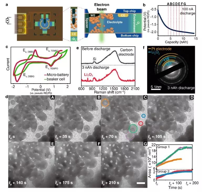 【頂刊動態】JACS：原位TEM直接觀測液態鋰-空氣電池放電過程