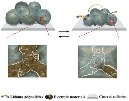 張慶華/何孝軍AFM：一種用于高穩(wěn)定性硫、硅和氧化硅電極的自修復(fù)聚電解質(zhì)粘結(jié)劑