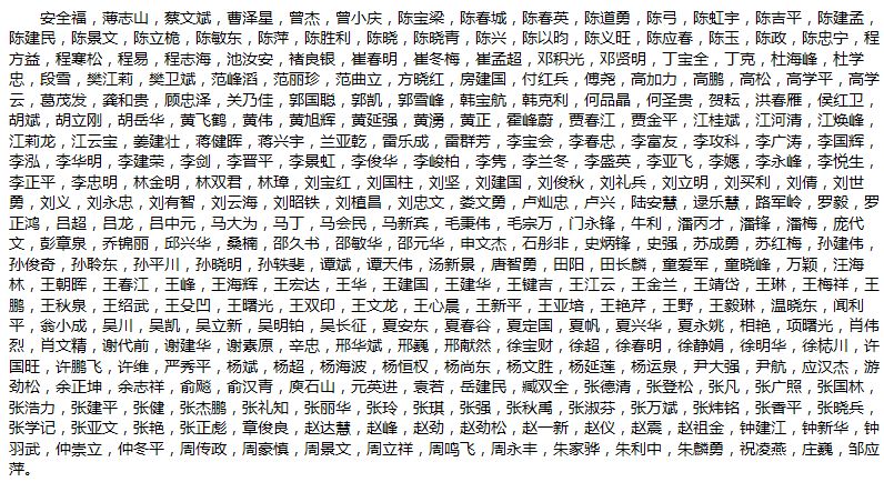 完整版！2019年國家自科基金項目評審專家名單（八大學部）