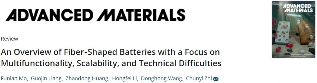 支春義教授AM綜述:  纖維狀電池的多功能性、可擴(kuò)展性和技術(shù)難點(diǎn)