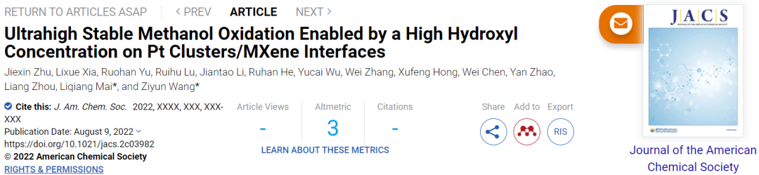 麥立強(qiáng)&王子運(yùn)JACS：最高值！Ptc/Ti3C2Tx實(shí)現(xiàn)超穩(wěn)定的MOR