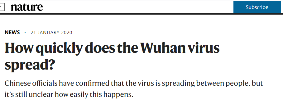 Nature官方致歉：停止污名化，愿為將病毒關聯武漢和中國擔責