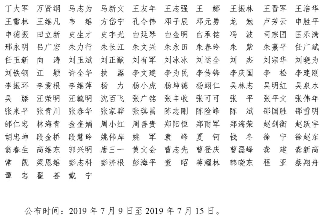 完整版！2019年國家自科基金項目評審專家名單（八大學部）