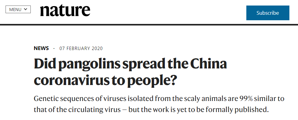 Nature官方致歉：停止污名化，愿為將病毒關聯武漢和中國擔責