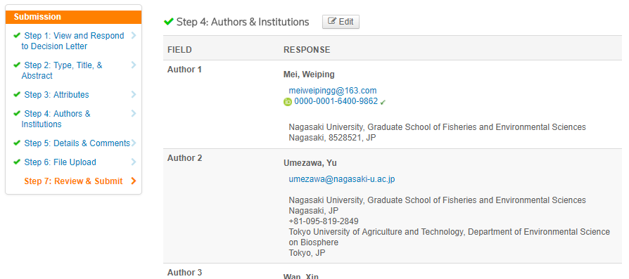 SCI論文返修稿網上提交過程（以ScholarOne投稿系統為例）
