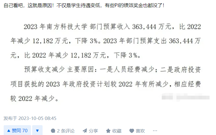 研究生吐槽：補貼從年入6萬降到月入2千