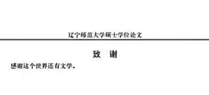 謝謝黃燜雞，謝謝男朋友不曾出現……這屆畢業論文致謝過于真實了！