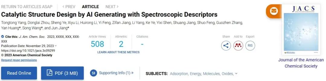 【CP2K+機器學習】純計算-JACS：基于光譜描述符由AI生成催化結構