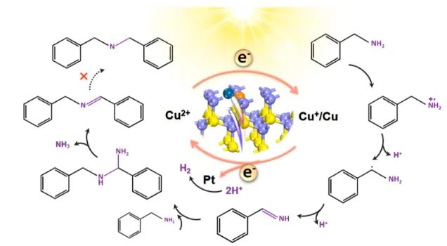 福州大學ACS Catalysis：CdS納米片上構建Cu-Pt電子轉移通道，用于選擇性合成亞胺