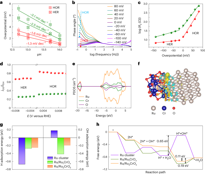 浙大潘洪革/孫文平Nature Catalysis：構建高效堿性氫電催化的團簇-團簇異質結構