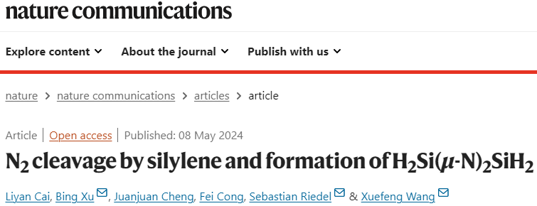 同濟大學王雪峰/徐斌，最新Nature子刊！