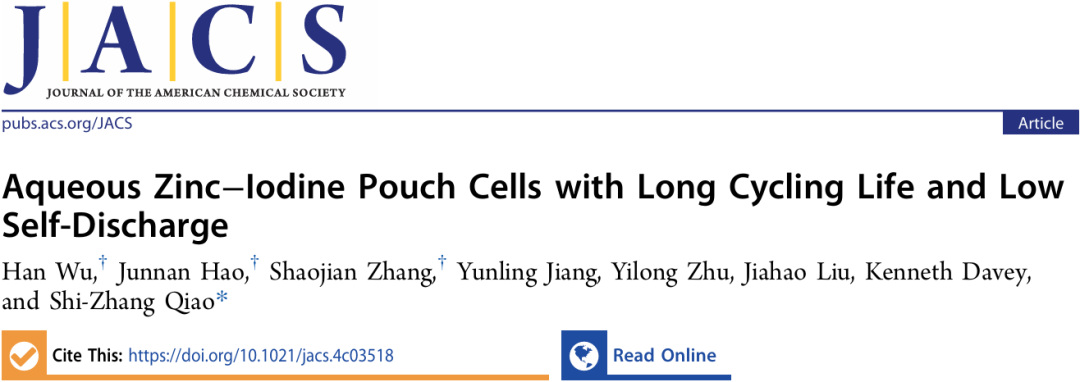 喬世璋院士，最新JACS！