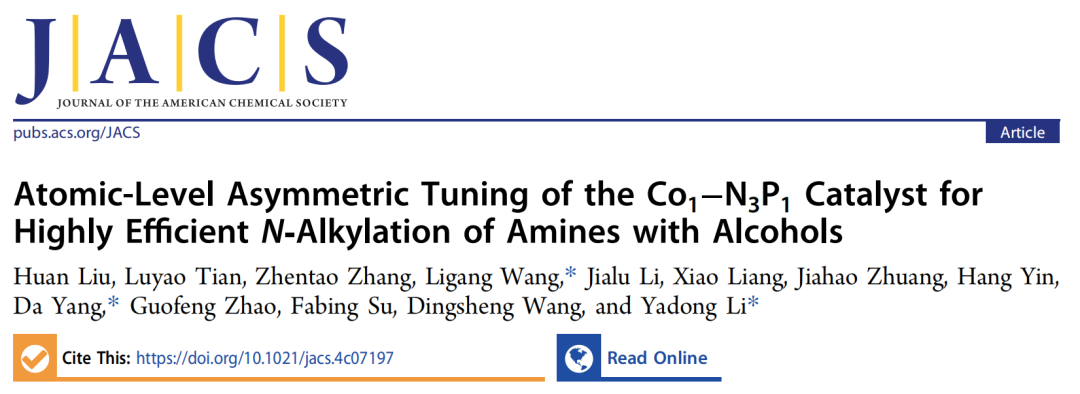 最新！李亞棟院士，JACS！