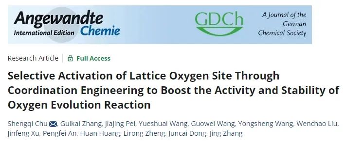 催化進展，8篇頂刊！EES、Angew、AFM、ACS Catalysis、Nano Letters等成果精選！
