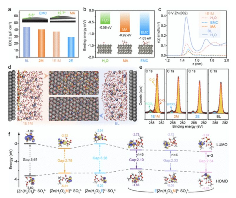 【MS發頂刊】東北師大，JACS！分子協同效應介導高效界面化學實現無枝晶鋅陽極！