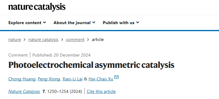 廈門大學, Nature Catalysis評論文章！