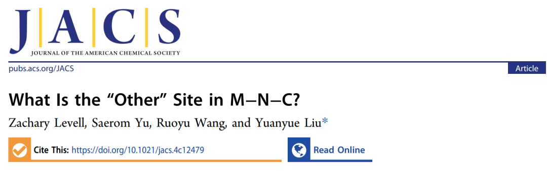 劉遠(yuǎn)越JACS：M?N?C中的“其他”催化位點(diǎn)？